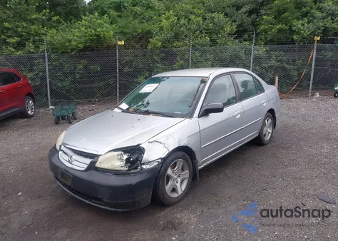 2003 Honda Civic Lx из США, поврежденный, VIN 2HGES15533H508491